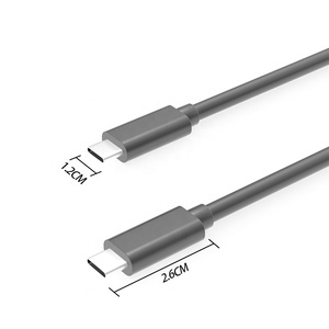 USB 3.1 3.2 USB-C tipi C düz Thunderbolt 3 20 Gbps 100 veri senkronizasyonu 5A USB-C W 10Gbps hızlı şarj şarj tipi C kablo - Product Image 6
