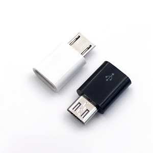 ミニショートマイクロUSBBオス-USBCタイプメスコンバーターUSB-C V8Type-Cアダプターおよびコネクター - Product Image 1