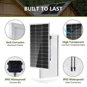 Kích thước tùy chỉnh 50W 80W 100W bảng điều khiển năng lượng mặt trời đơn tinh thể perc <span class=keywords><strong>PV</strong></span> mô-đun 12V 18V <span class=keywords><strong>PV</strong></span> mô-đun năng lượng mặt trời cho hàng rào CCTV ánh sáng đường phố - Product Image 5