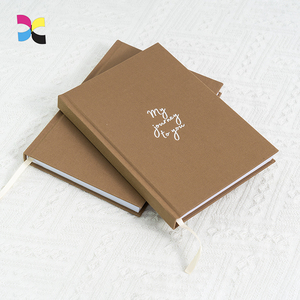 Copri lino Planner quotidiano taccuino cucito legante stampa Offset Art carta Kraft cartone prodotto Premium per organizzazione - Product Image 1