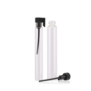 1ml 2ml <strong>Mini</strong> Glass Vial Plastic Stopper Empty Glass Perfume test Tube Sample <strong>Display</strong> <strong>Bottles</strong>