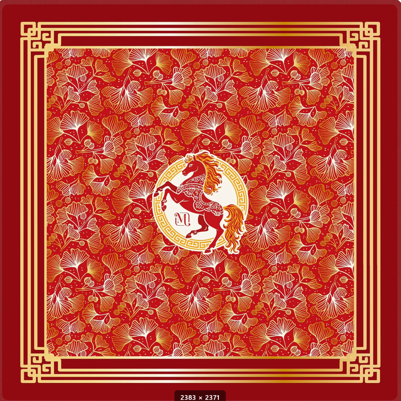 Tapis Rouge Feu + Fortune