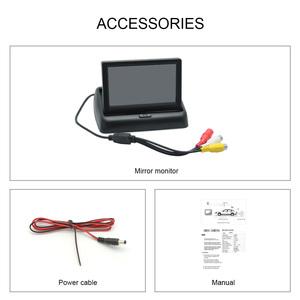 Monitor de visión trasera para coche, pantalla TFT LCD de 4,3 pulgadas, sistema de visión trasera de estacionamiento para cámara de marcha atrás - Product Image 6