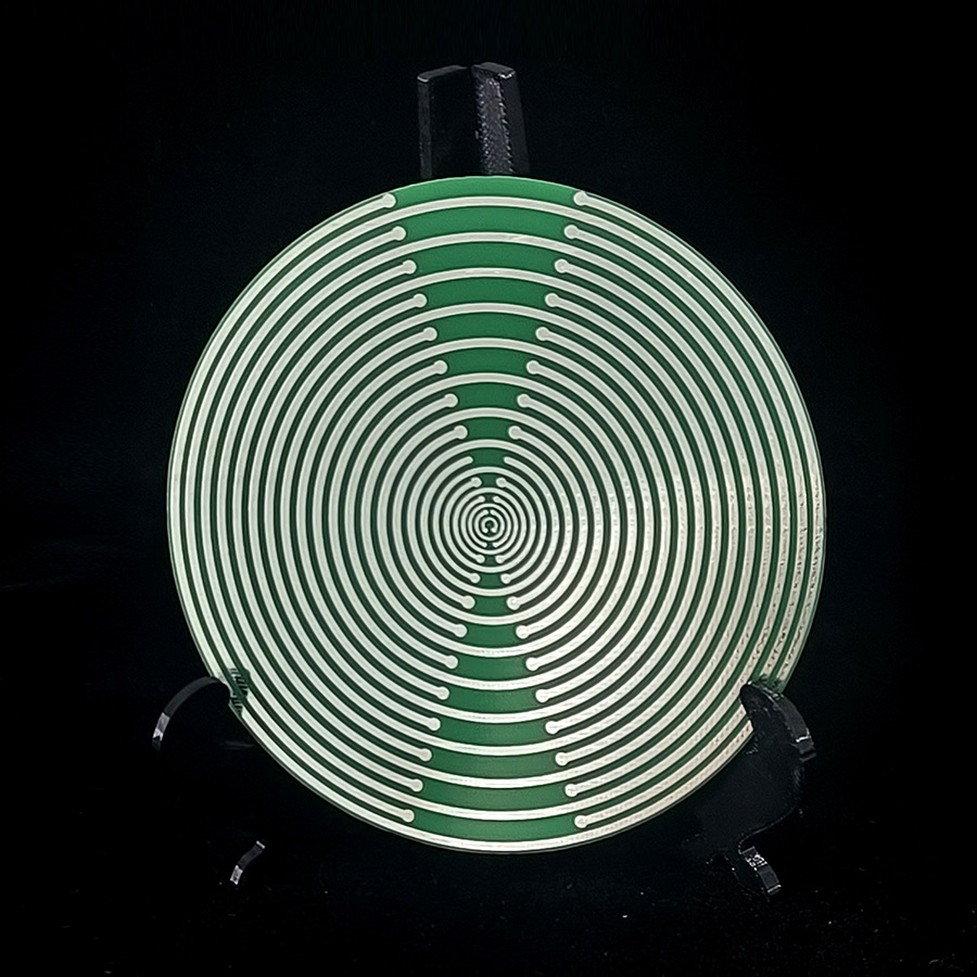 Disque polarisé argent 100 mm