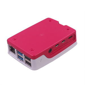 Изготовленный на заказ красный и белый цвет Raspberry Pi 4B чехол с бесплатным радиатором - Product Image 4