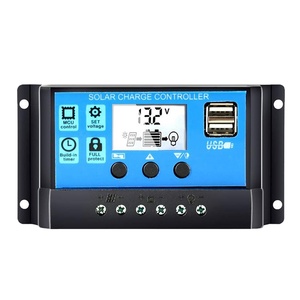 Cina fabbrica 12V 24V Auto PWM regolatore di carica solare LCD Dualusb 5V uscita regolatore del pannello solare caricabatterie - Product Image 1