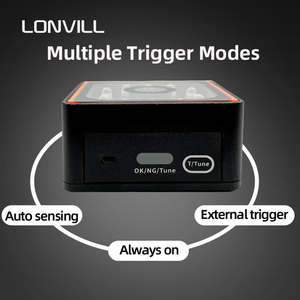 LONVILL RS232 USB HID CDC EA100 Ethernet TCP IP de largo alcance pequeño código 1D 2D transportador de logística Industrial escáner de código de barras fijo - Product Image 3