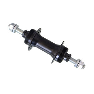 Duurzame stalen fietswielnaaf voor BMX-fiets, voor/achter compatibel, zwarte afwerking, dubbele schroefbevestiging, afgedichte uitvoering, MTB - Product Image 4