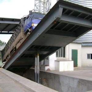 100 Ton Hydraulic <strong>Unloading</strong> Platform Truck <strong>Unloading</strong> Platform for <strong>Unloading</strong> Wheat