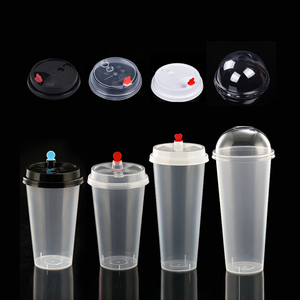 Custom Logo Disposable Plastic U <strong>Cups</strong> 500ml 600ml 700ml Single Wall Style for Milk Tea and Smoothie Packaging Clear Smooth - Product Image 2