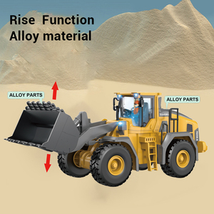 Hot 2.4G điện đa chức năng 9ch RC máy xúc xây dựng xe tải kỹ thuật phương tiện giáo dục đồ chơi cho trẻ em sạc - Product Image 4