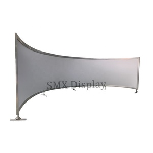 Pantalla de proyección curvada grande para sistema de simulador de vuelo/pantalla de proyección curva de marco fijo de 180 grados - Product Image 1