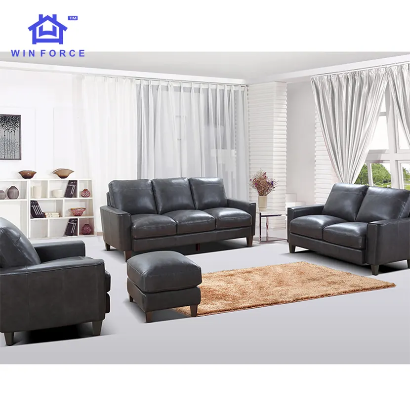 مصنع الجملة ايباي العتيقة نمط جلد الأريكة أريكة مكتب غرفة المعيشة مجموعة أريكة الأثاث 2 مقاعد 3 مقاعد أريكة