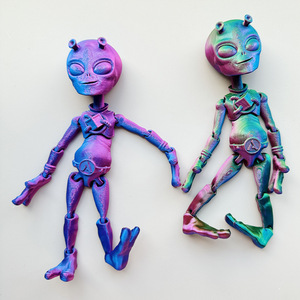 カスタムクリエイティブ3Dプリントおもちゃパーソナライズされたエイリアン置物可動関節付き環境にやさしいPLAギフト像ハロウィン用 - Product Image 1