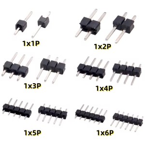 2.54mm singola riga maschio 1/2*40P scheda PCB Pin connettore di intestazione striscia 2/3/4/5/6/8/10/12/20/40Pin per Arduino - Product Image 1