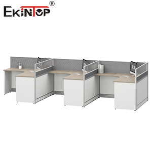 Ekintop Modern Kantoormeubilair Op Maat Gemaakt Modulair Personeel Commercieel Meubilair Werkstation Hokje Kantoor Werkstations Bureau - Product Image 5