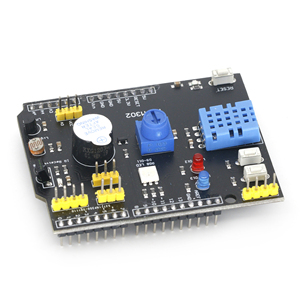 DHT11 LM35 multifunzione sensore di umidità di temperatura adattatore per Arduino R3 con RGB ricevitore IR Buzzer & I2C ICs prodotto