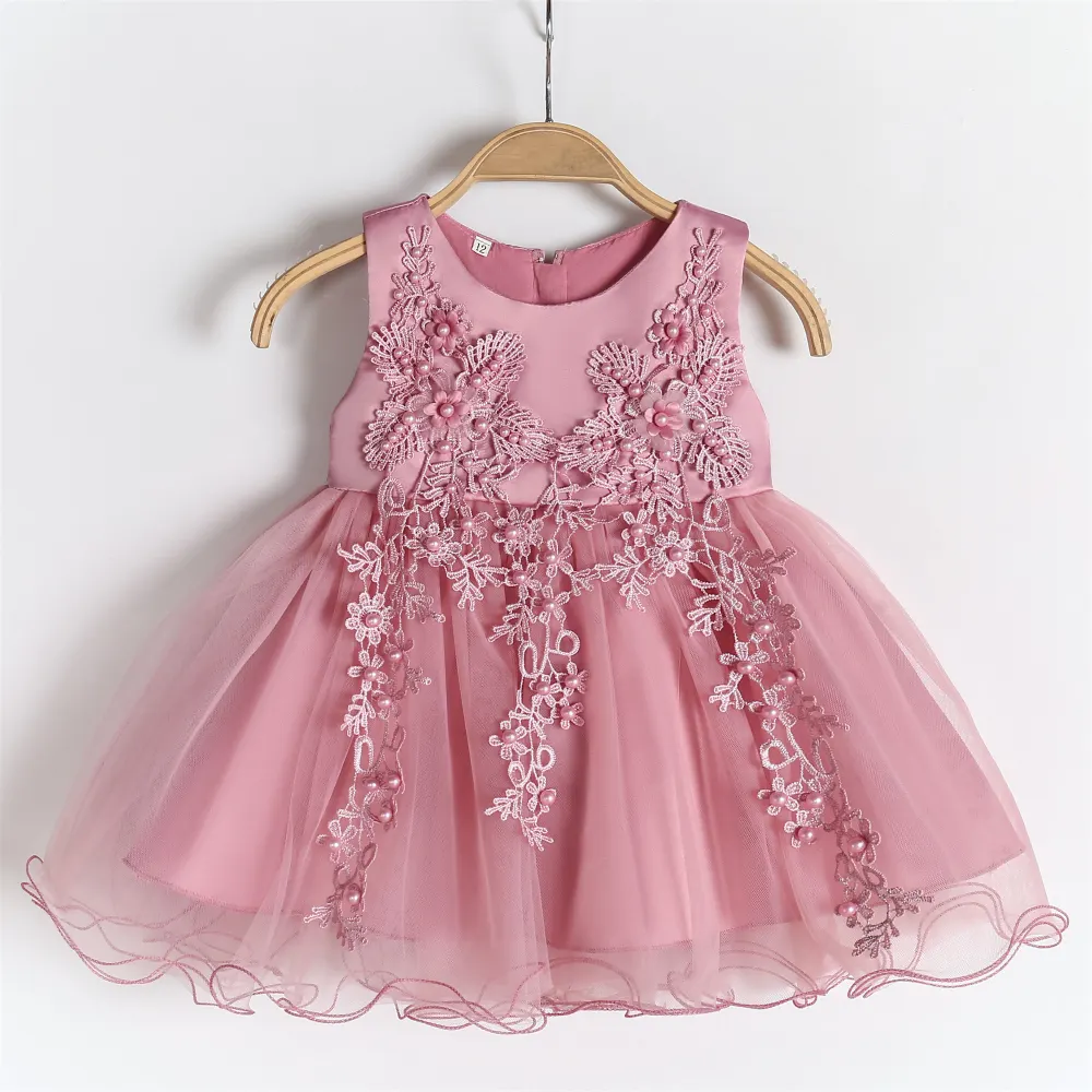 Vestidos blancos para niña Bautismo Ropa de bebé Vestido de bautizo para niños pequeños Vestidos para niñas pequeñas Vestidos para fiesta de cumpleaños de 1 año completo