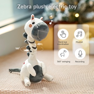Tumama Kids <strong>Zebra</strong> Dancing Musical Interactive Toy Baby Electric <strong>Plush</strong> Talking Toy Stuffed Dancing Animal for Babies - Product Image 2