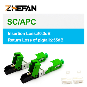 ZHEFAN FTTH connettore veloce ESC250D bassa perdita di inserzione incorporato SC/UPC/APC connettore rapido in fibra ottica veloce per cavo di goccia 250D - Product Image 2
