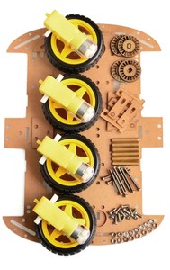 4WD Smart Robot Car Chassis Kit für CH340 Uno R3 mit USB-Kabel für Arduino mit Ultraschall modul für Training Starter Kit