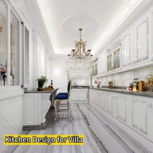 Phong cách hiện đại 3D Rendering vật liệu xây dựng toàn bộ ngôi nhà tùy biến thiết kế nội thất cho phòng khách căn hộ biệt thự - Product Image 3