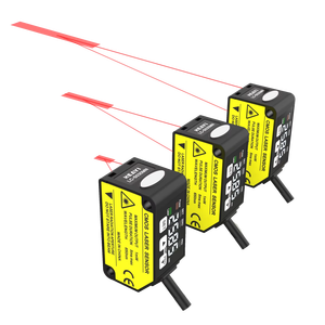 Sensor de Desplazamiento láser de alta precisión, funciones múltiples para detección de objetos, sensor óptico de detección diferente, 1, 2