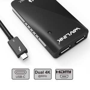 WAVLINK WL-UTA01H Type-C Thunderbolt 3至多屏幕扩展器分离器适配器 - Product Image 2