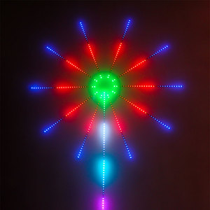 Firework <strong>LED</strong> Strip Lights Dream Color RGB Changing Music Sound Sync Firework Lights with App Remote Control 5V USB for Wedding - Product Image 3