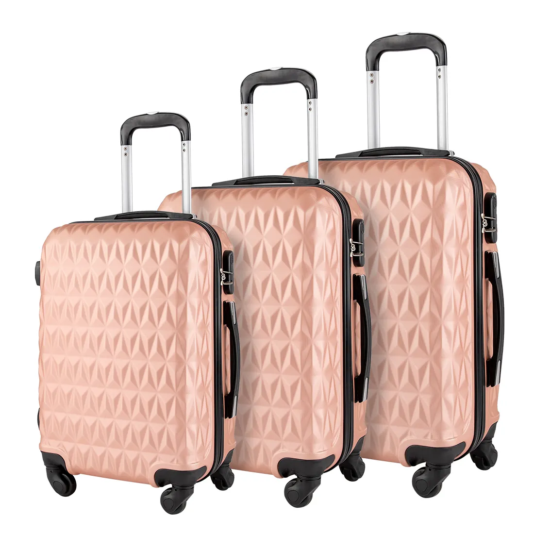 Moda yüksek kalite bayanlar bagaj sert kabuk su geçirmez Carry-on yatılı bavul büyük kapasiteli açık bagaj