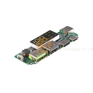ブーストモジュール5V2.4A 2A1AデュアルUSB出力18650リチウム電池デジタルディスプレイ - Product Image 1