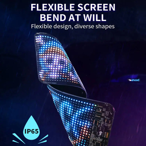 K12LED Car Sign Programmable <strong>LED</strong> <strong>Matrix</strong> Panel Flexible Screen <strong>Display</strong> <strong>Message</strong> Scrolling Sign APP <strong>Control</strong> for Cars Shop Bar Party - Product Image 5