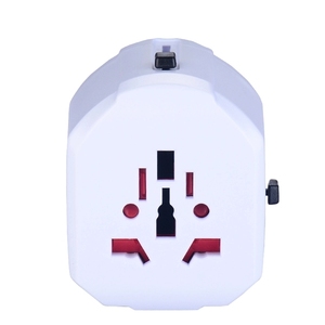 Adaptador de corriente multifunción para viaje, enchufe de conversión eléctrica Universal 5A con 2 enchufes USB - Product Image 1