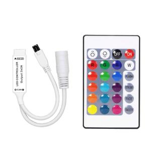 Mini 24 Keys Remote <strong>Control</strong> Infrared Receiver Tv Background Gaming Room Rgb Colorful Lighting Dimmer LED Strip <strong>Light</strong> Controller - Product Image 1