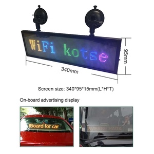 Tablero de mensajes LED para coche, tablero de señal con control WiFi superfino de 12V, pantalla de visualización P5 - Product Image 3