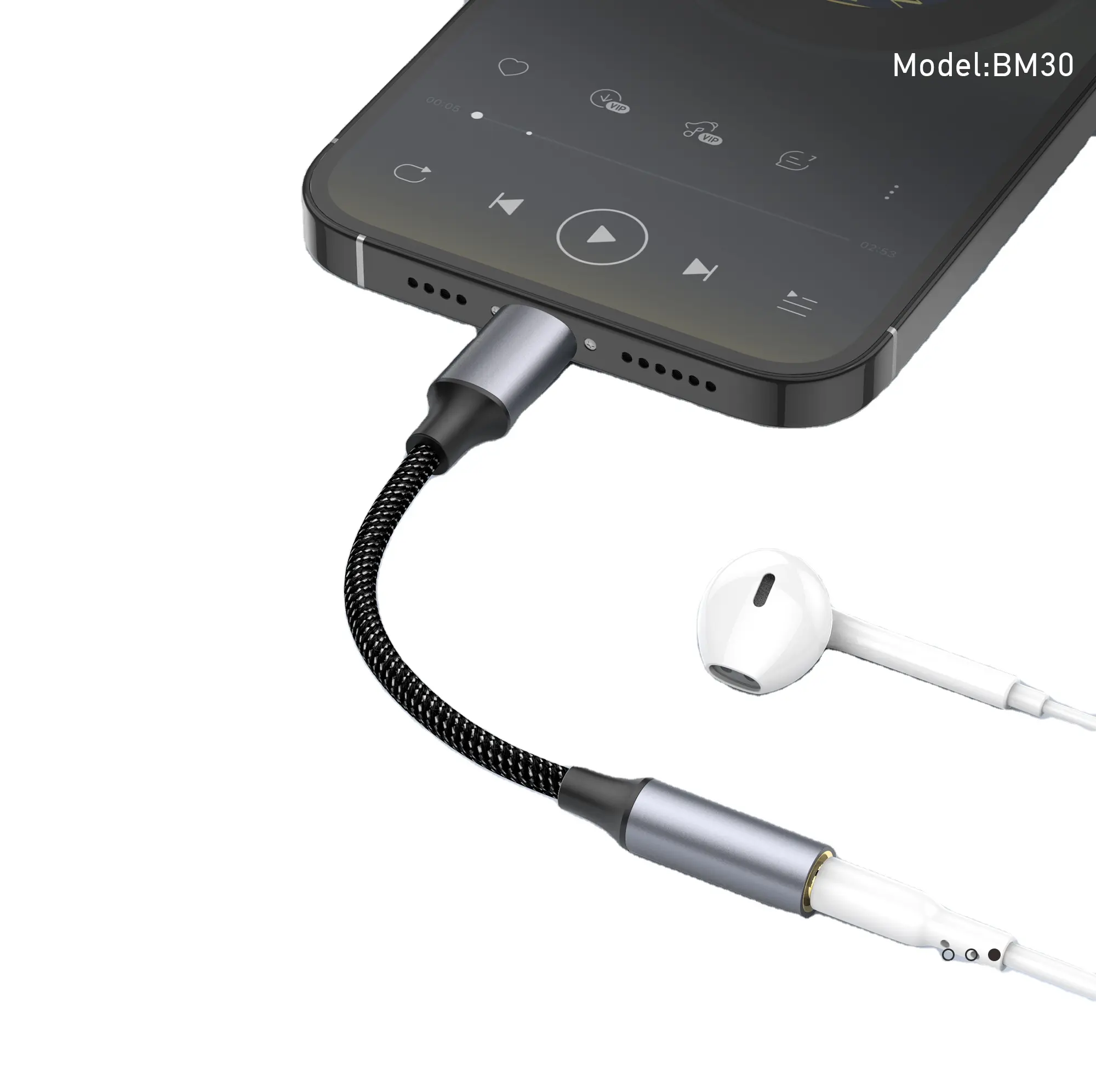 FONENG BM30 Metal Shell Audio Adapter kabel für iPhone Typ C AUDIO Transformation konverter unterstützt Musik mikrofon alle kompatibel