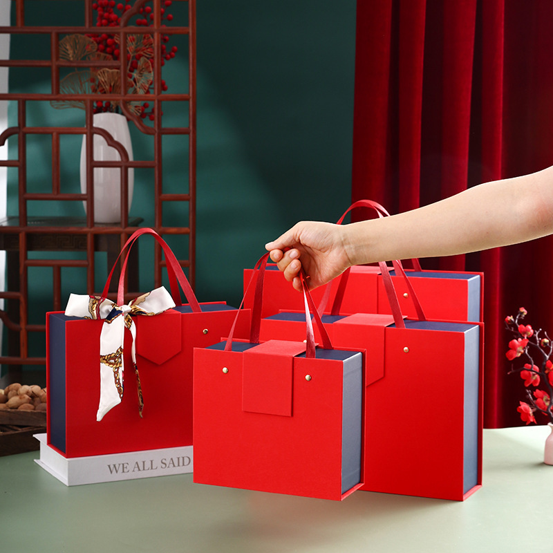 Brushed red suitcase
