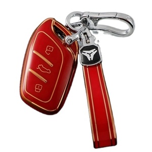 Gold Edge Car <strong>Key</strong> Cover&amp;keychain Fit for Roewe RX5 <strong>MG</strong> <strong>ZS</strong> GT GS 350 360 750 W5 Class Accessories TPU Protection Car Case Shell - Product Image 1