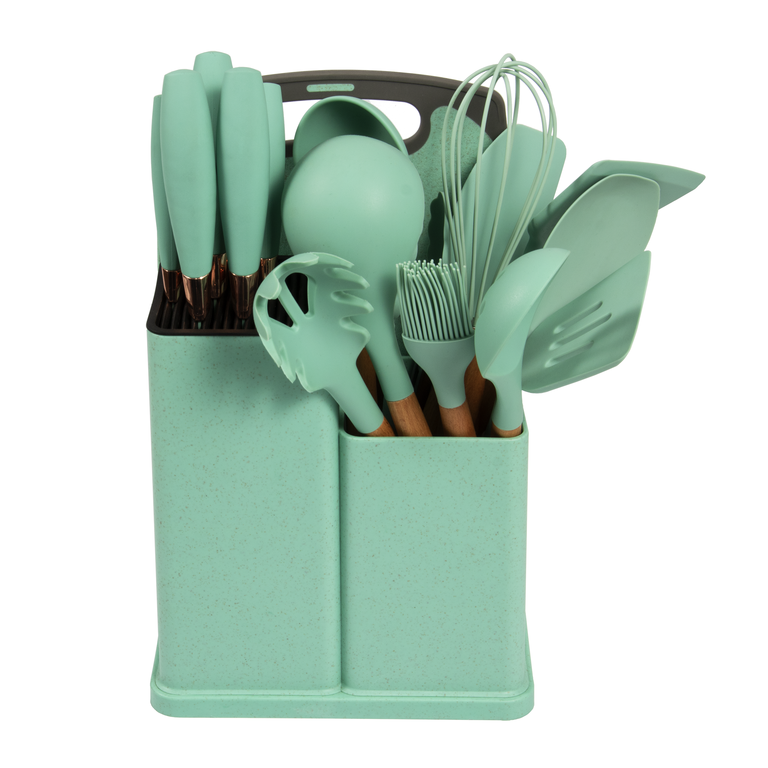 Ensemble vert clair de 19 pièces