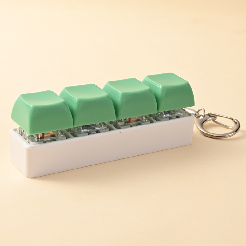 Four-key-white-dark green