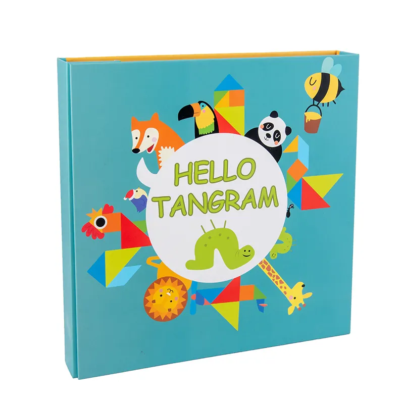 Pädagogische kreative Kinderspiel zeug DIY Tangram Magnetic Andere Lernspiel zeug 3D Magnetic Cartoon Puzzles
