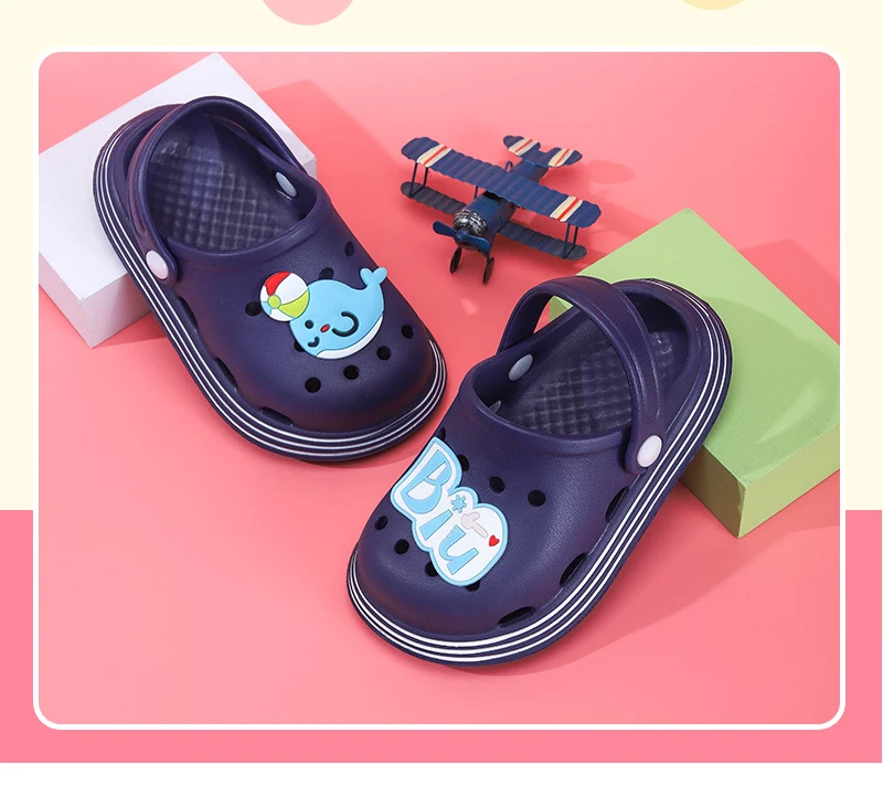 Summer Cartoon Clogs Shoes Garden Beach Slippers Sandals Non-Slip Clog for Kids