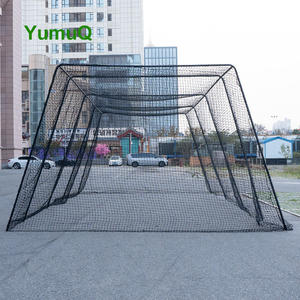 YumuQ 35 Feet açık Batting eğitim için katlanabilir galvanizli çelik çerçeve beyzbol <span class=keywords><strong>Net</strong></span> vuruş kafesi - Product Image 1