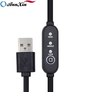 Cable de interruptor de encendido/apagado Usb C, Control de temperatura ajustable de bajo precio, Cable de Control de 3 velocidades, 5V
