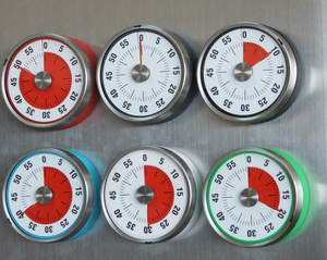 Cute table rotary rotating desk dial alarm analog kitchen fridge magnet custom countdown clock timer di cottura con logo di marca - Product Image 4