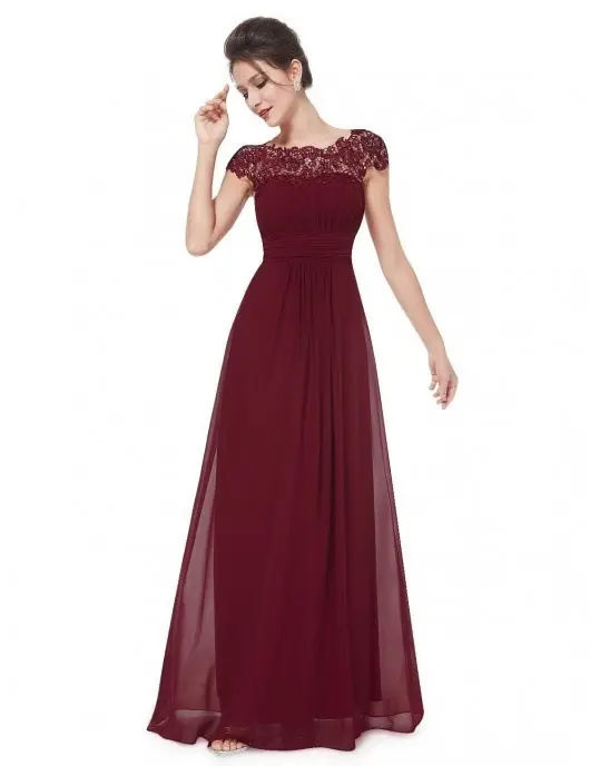 New ladies demure lace dress Quick drying Bridesmaid evening dress