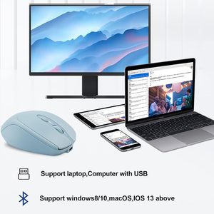 Mouse senza fili con Mouse verticale per Computer Mouse senza fili Mouse senza fili 2.4g portatile ergonomico con ricevitore Usb - Product Image 5