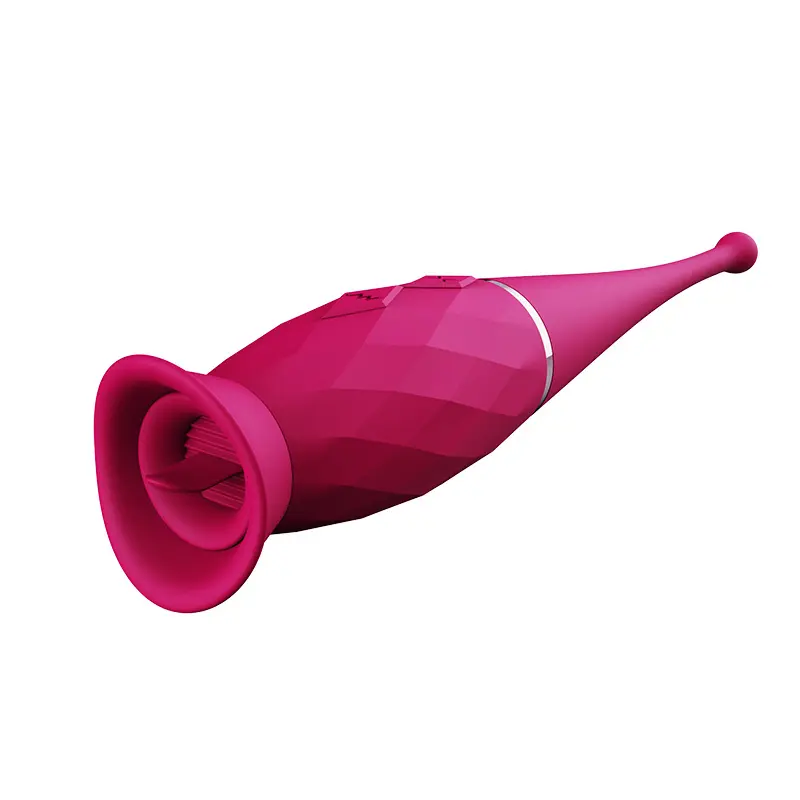 Großhandel Klitoris Zunge Rotation Klitoris Stimulation Saugen Vibrierende Sextoy Saug Rose Vibrator