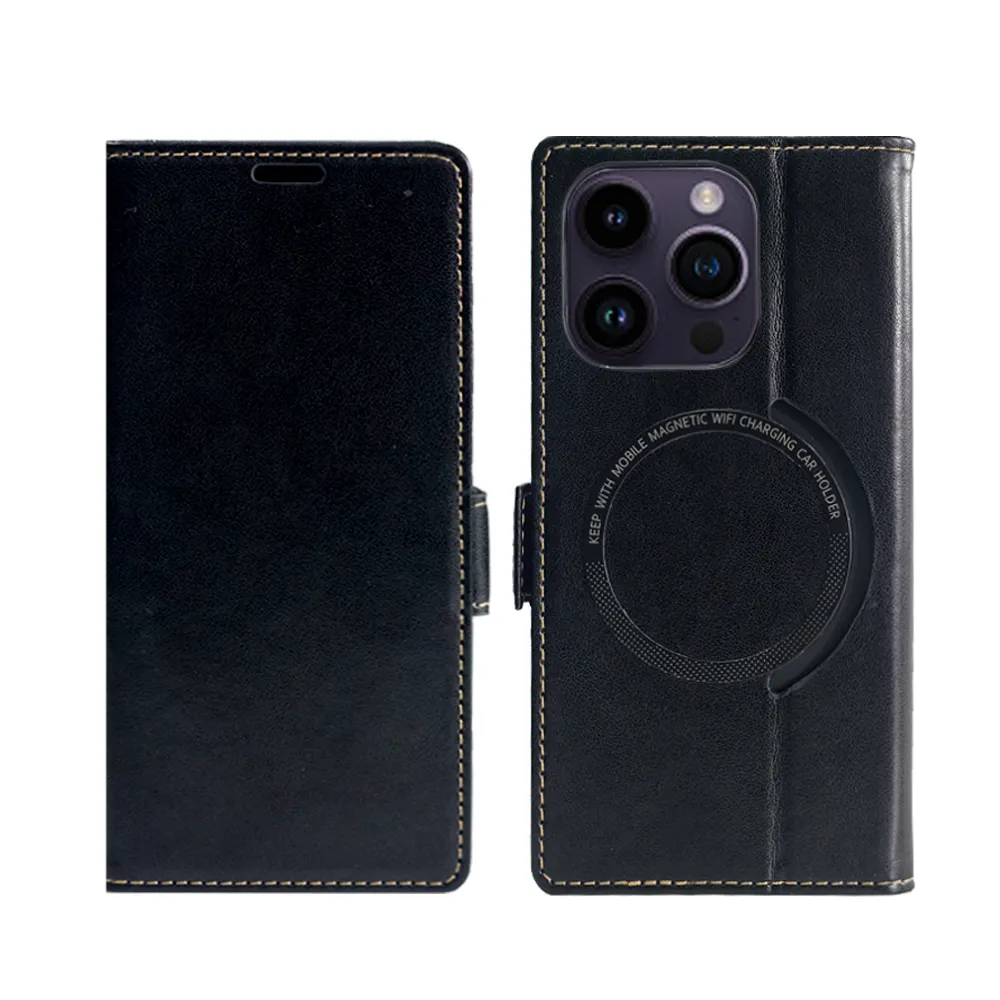 Capa de couro PU para celular, carteira multifuncional com slots para cartões, capa traseira para celular, novidade para iPhone 15 15 Pro 15 Pro max