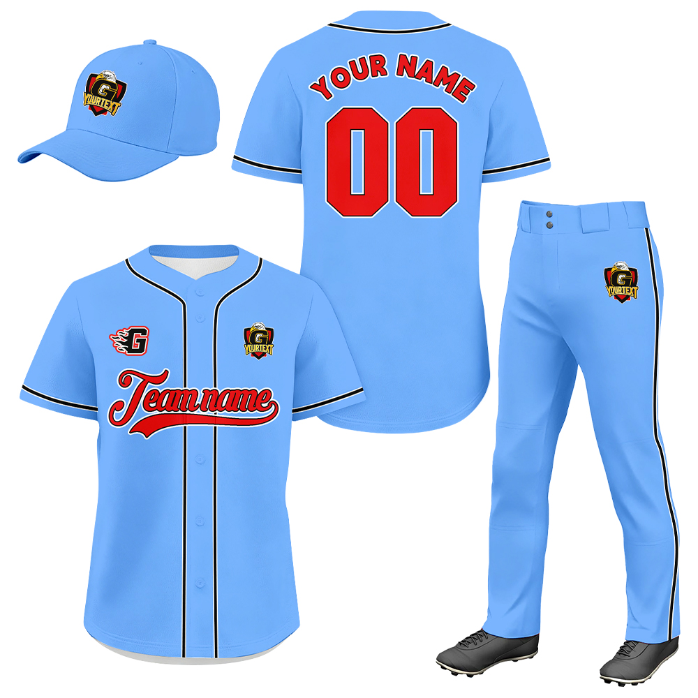 #1 - Blue & Red-Black